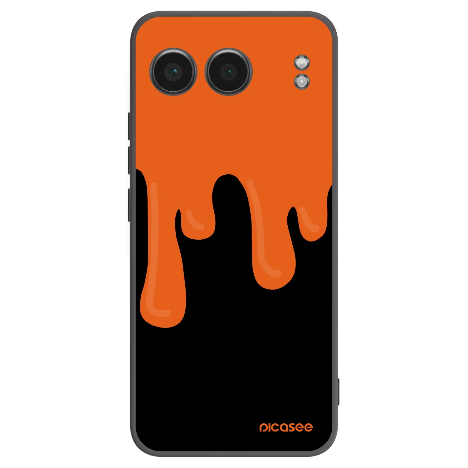 Picasee OnePlus Nord 4 Hülle - Schwarzes Silikon - Orange spooky