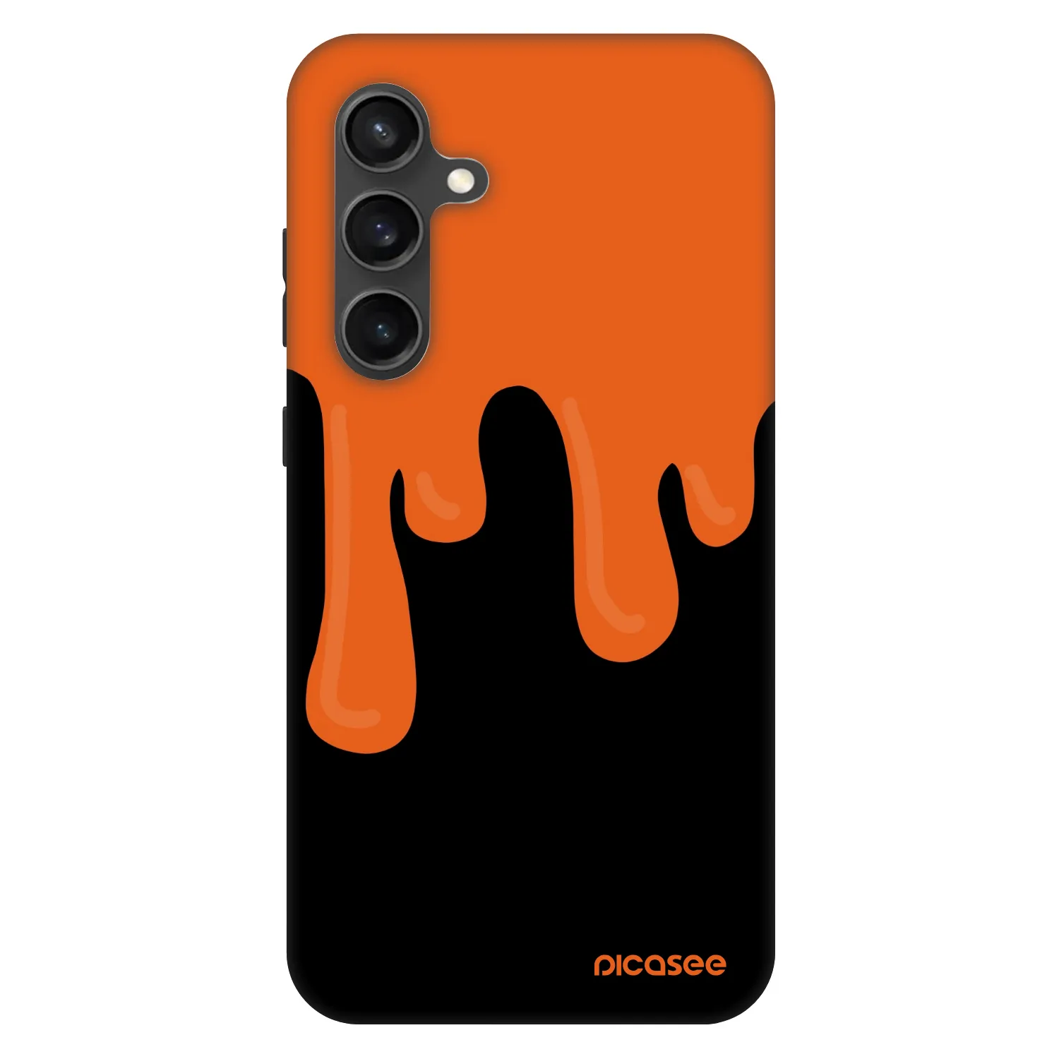 Picasee Fashion Case für Samsung Galaxy S24 FE S721B - Orange spooky