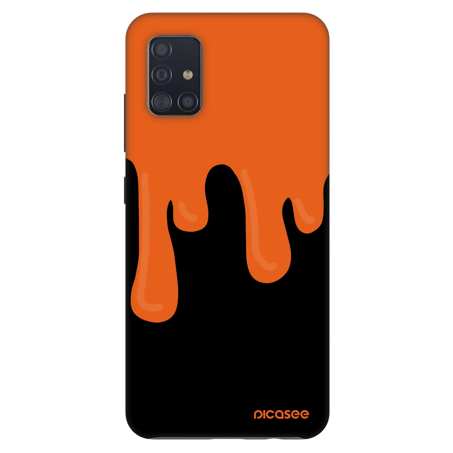 Picasee Fashion Case für Samsung Galaxy A51 A515F - Orange spooky