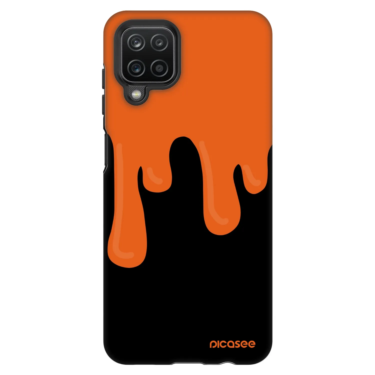 Picasee Fashion Case für Samsung Galaxy A12 A125F - Orange spooky