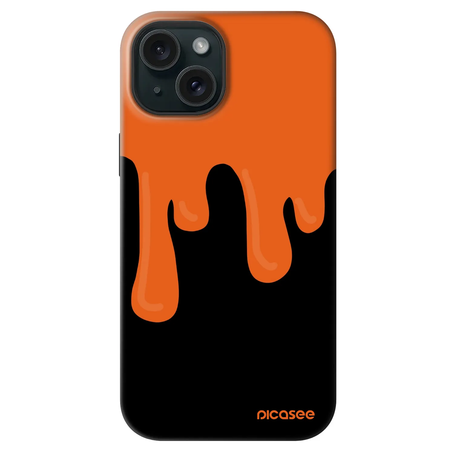 Picasee Fashion Case MagSafe für Apple iPhone 14 - Orange spooky