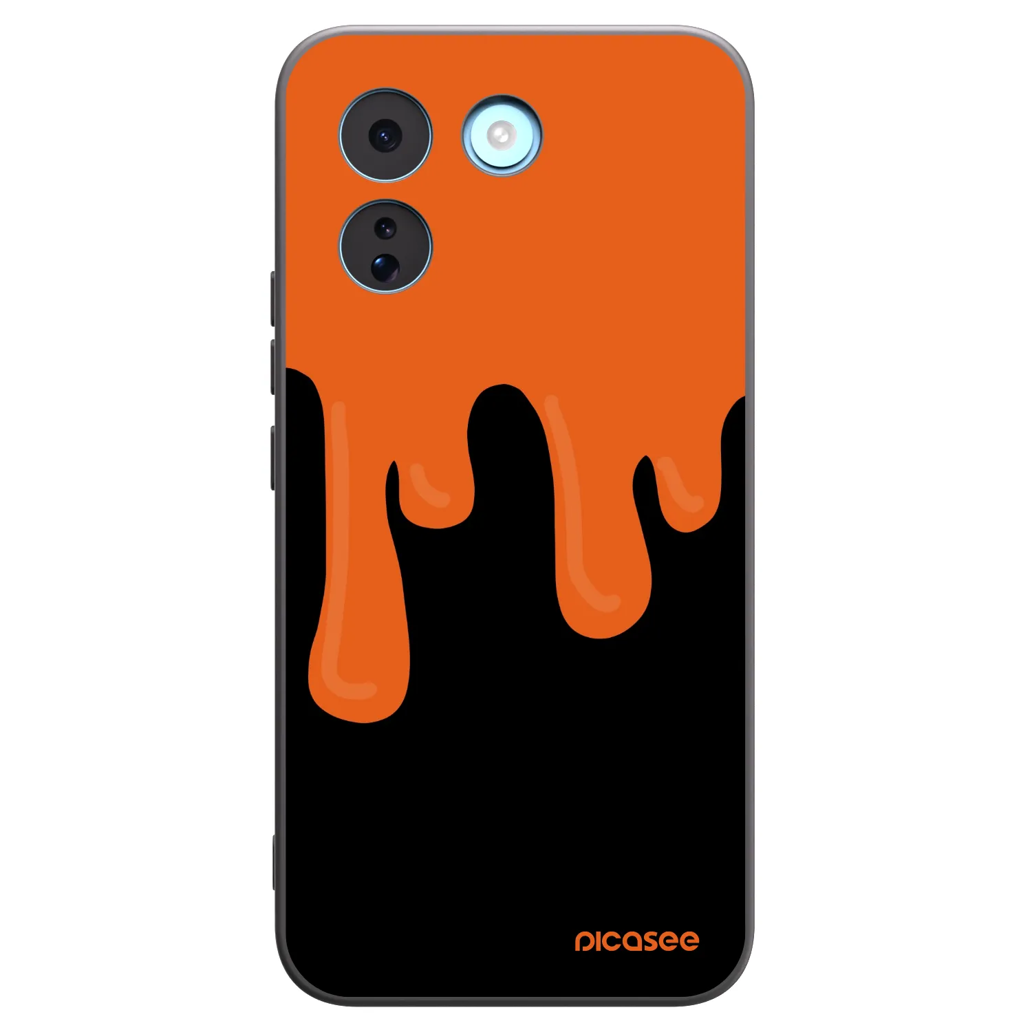 Picasee Xiaomi Redmi Note 17 Pro MAX 5G Hülle - Schwarzes Silikon - Orange spooky