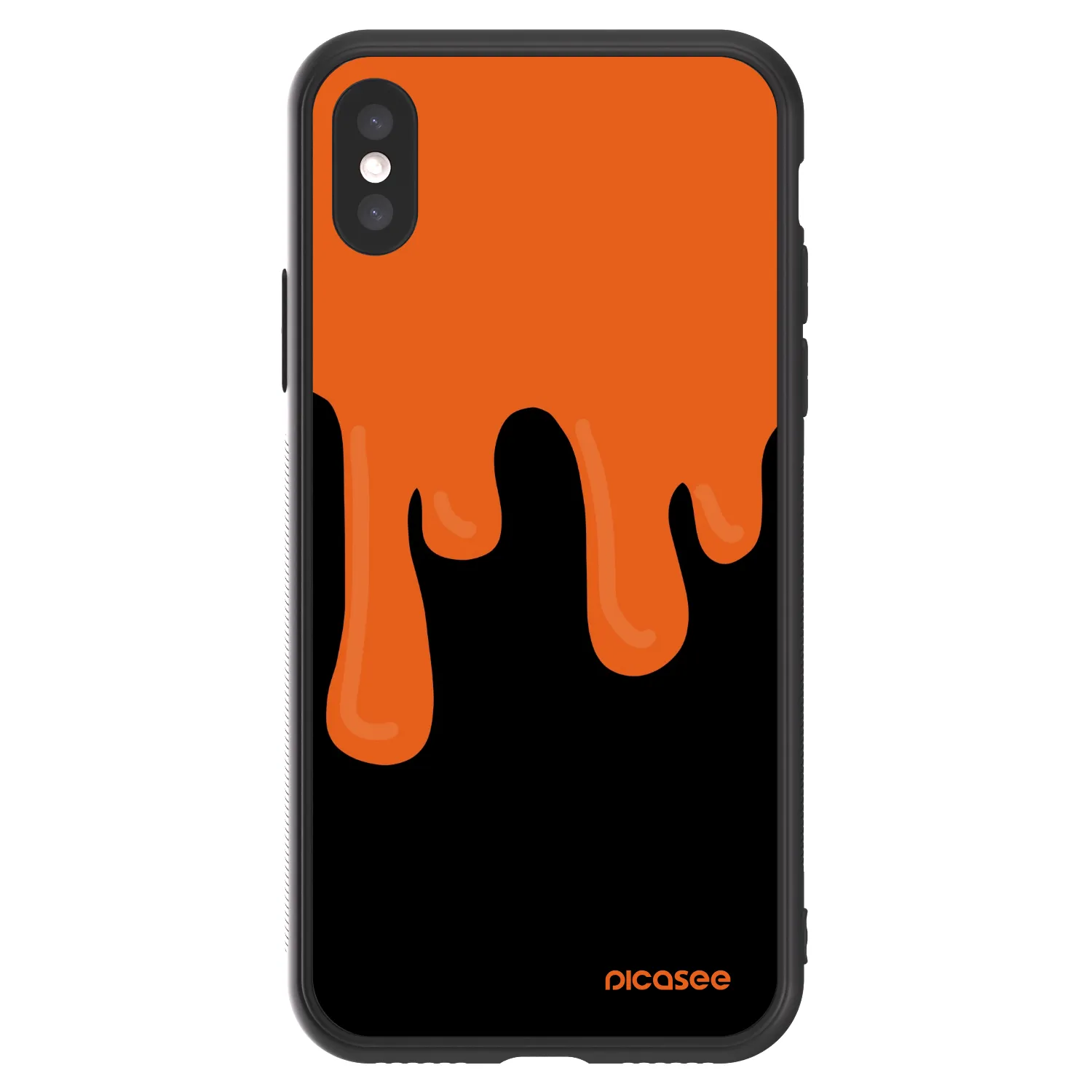 Picasee ULTIMATE CASE für Apple iPhone X/XS - Orange spooky
