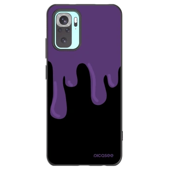 Picasee Xiaomi Redmi Note 10 Pro Hülle - Schwarzes Silikon - Purple spooky