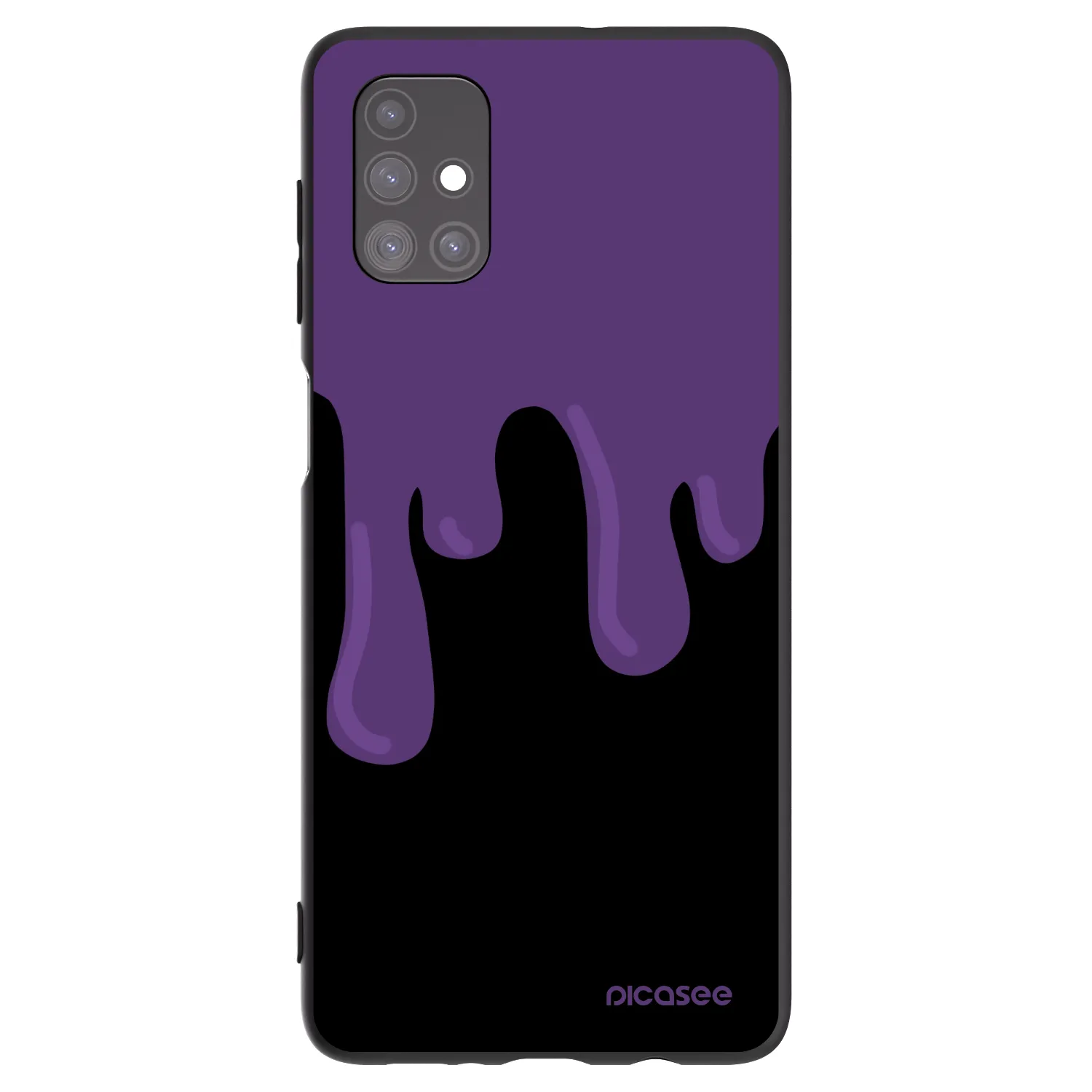 Picasee Samsung Galaxy M51 M515F Hülle - Schwarzes Silikon - Purple spooky