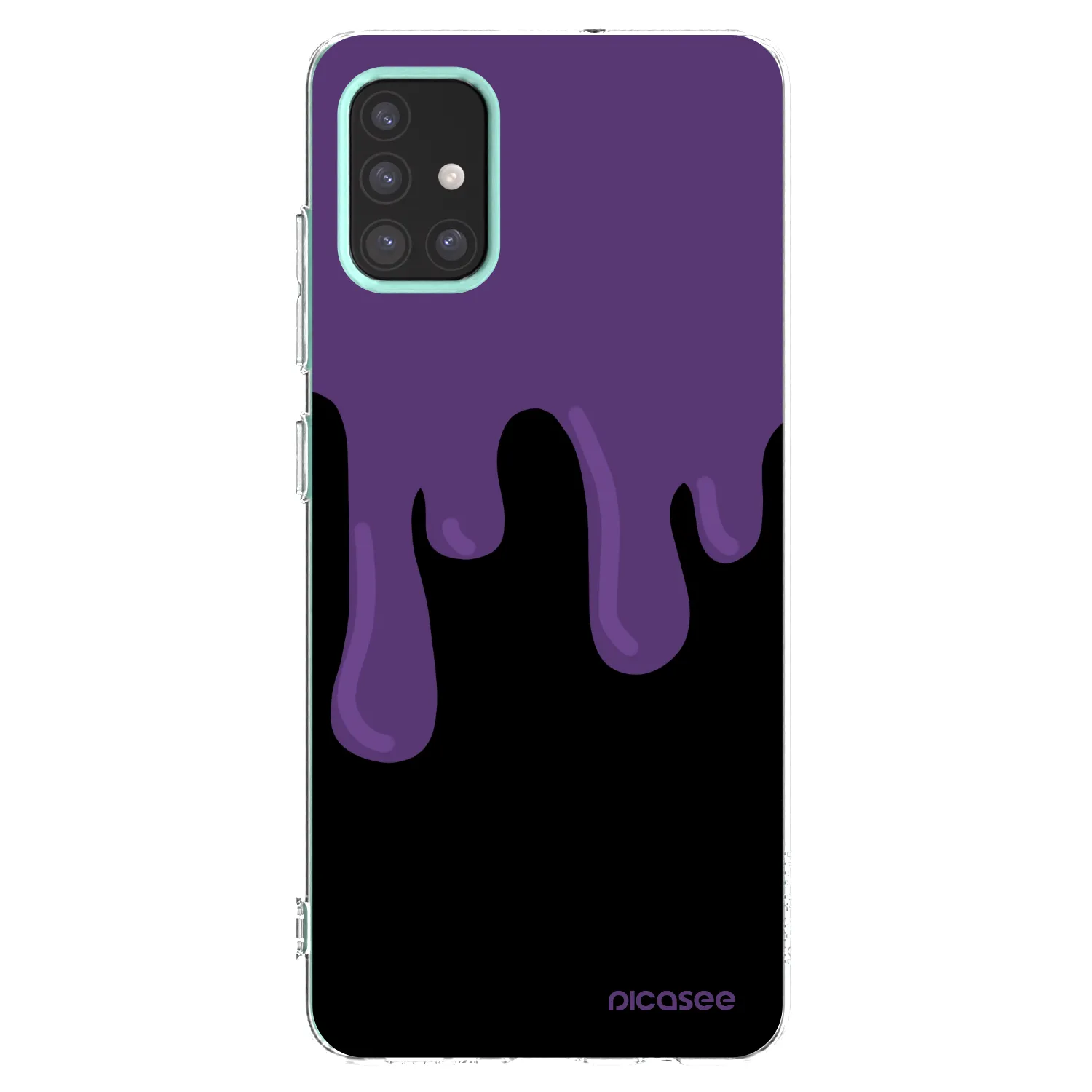 Picasee Samsung Galaxy M31s Hülle - Transparentes Silikon - Purple spooky