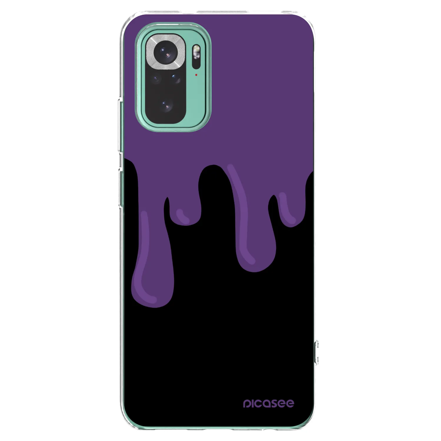 Picasee Xiaomi Redmi Note 10 Pro Hülle - Transparentes Silikon - Purple spooky