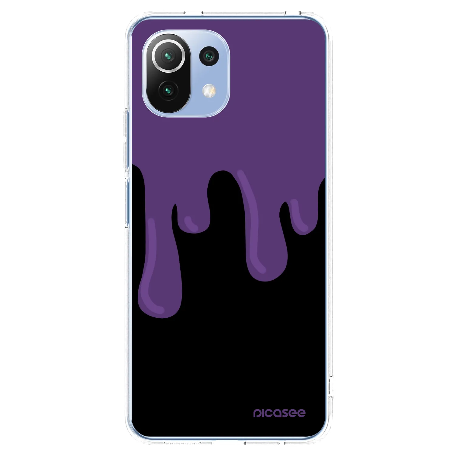 Picasee Xiaomi Mi 11 Lite Hülle - Transparentes Silikon - Purple spooky