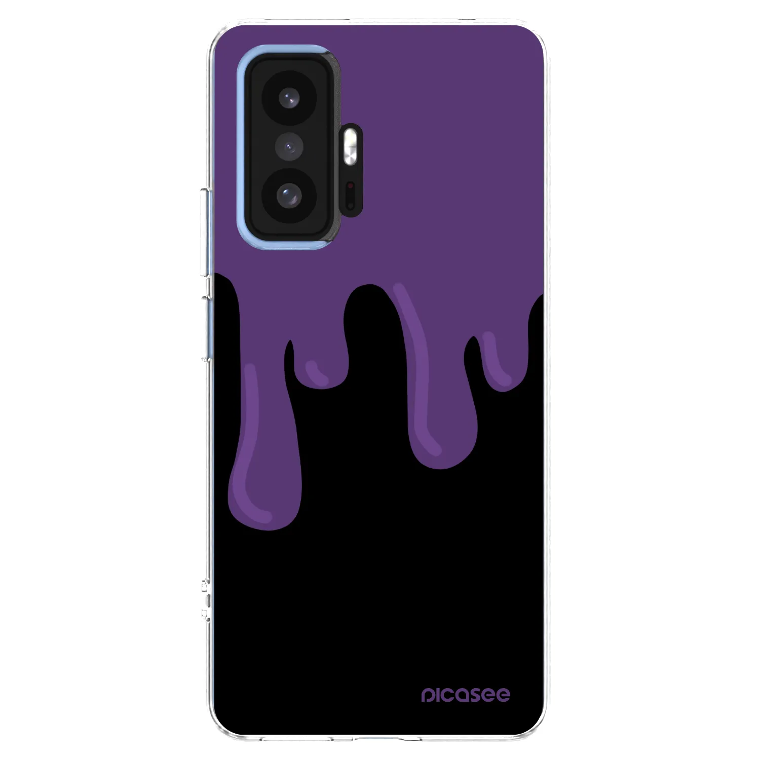 Picasee Xiaomi 11T Hülle - Transparentes Silikon - Purple spooky