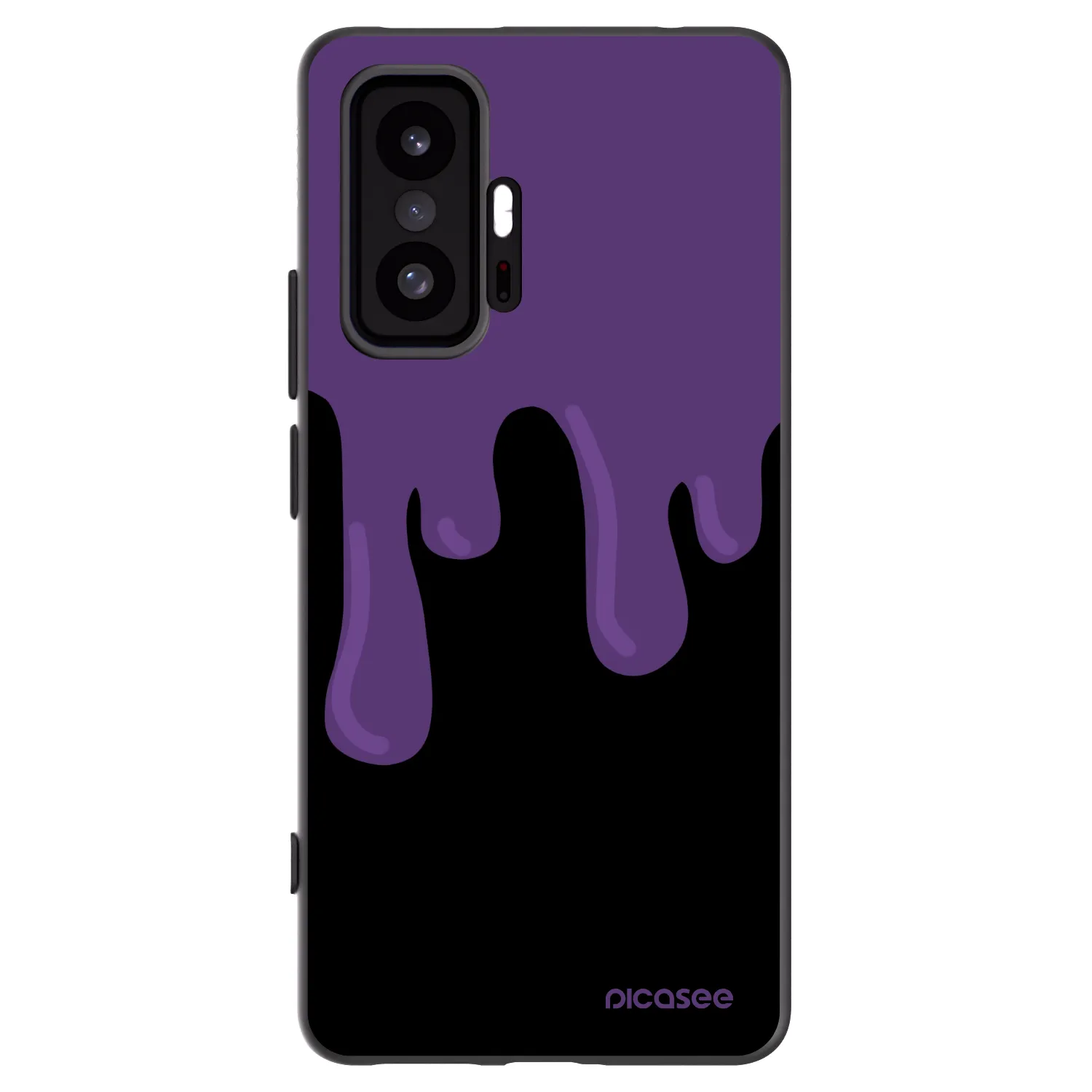 Picasee Xiaomi 11T Pro Hülle - Schwarzes Silikon - Purple spooky