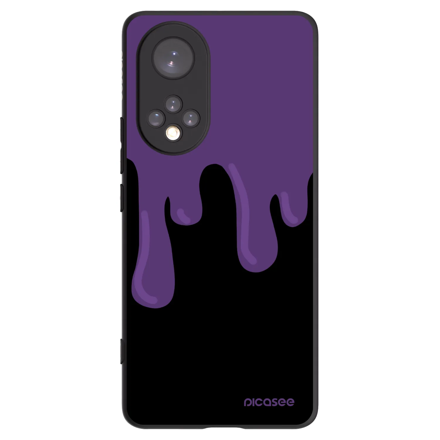 Picasee Honor 50 5G Hülle - Schwarzes Silikon - Purple spooky
