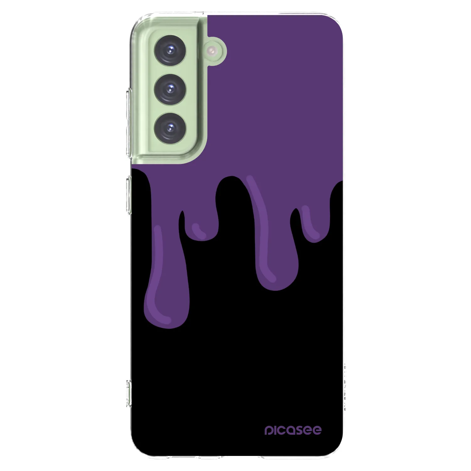 Picasee Samsung Galaxy S21 FE 5G Hülle - Transparentes Silikon - Purple spooky