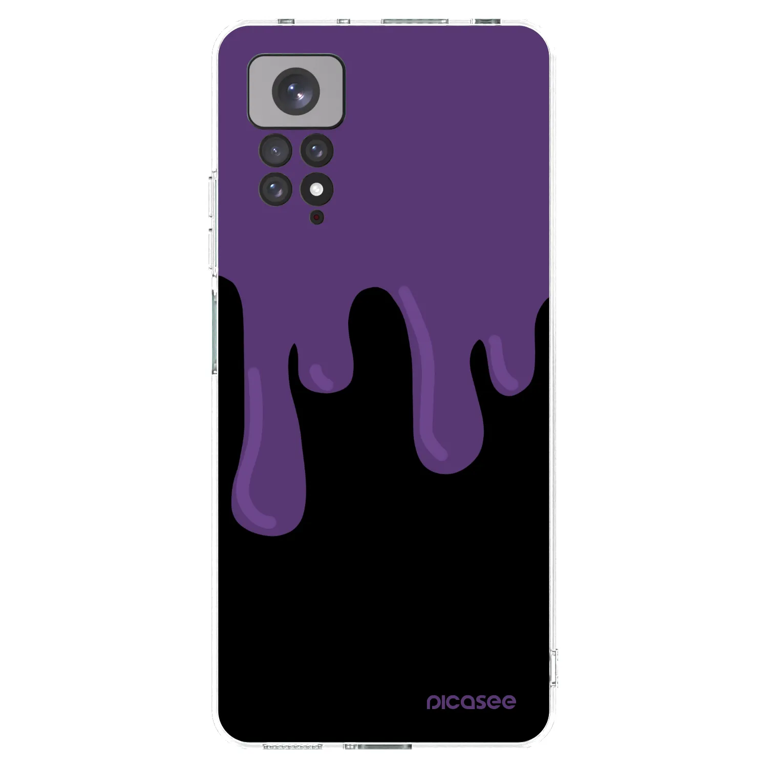 Picasee Xiaomi Redmi Note 11 Hülle - Transparentes Silikon - Purple spooky