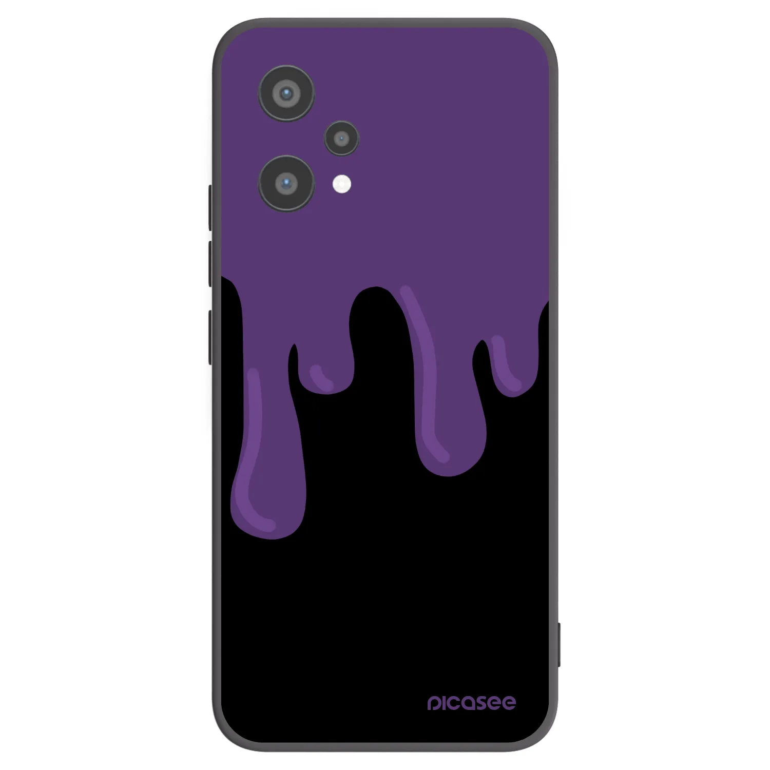 Picasee Realme 9 Pro 5G Hülle - Schwarzes Silikon - Purple spooky