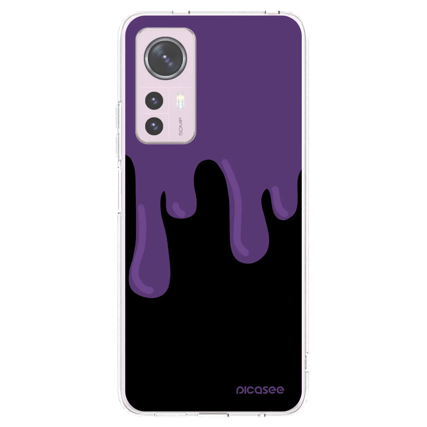 Picasee Xiaomi 12 Hülle - Transparentes Silikon - Purple spooky