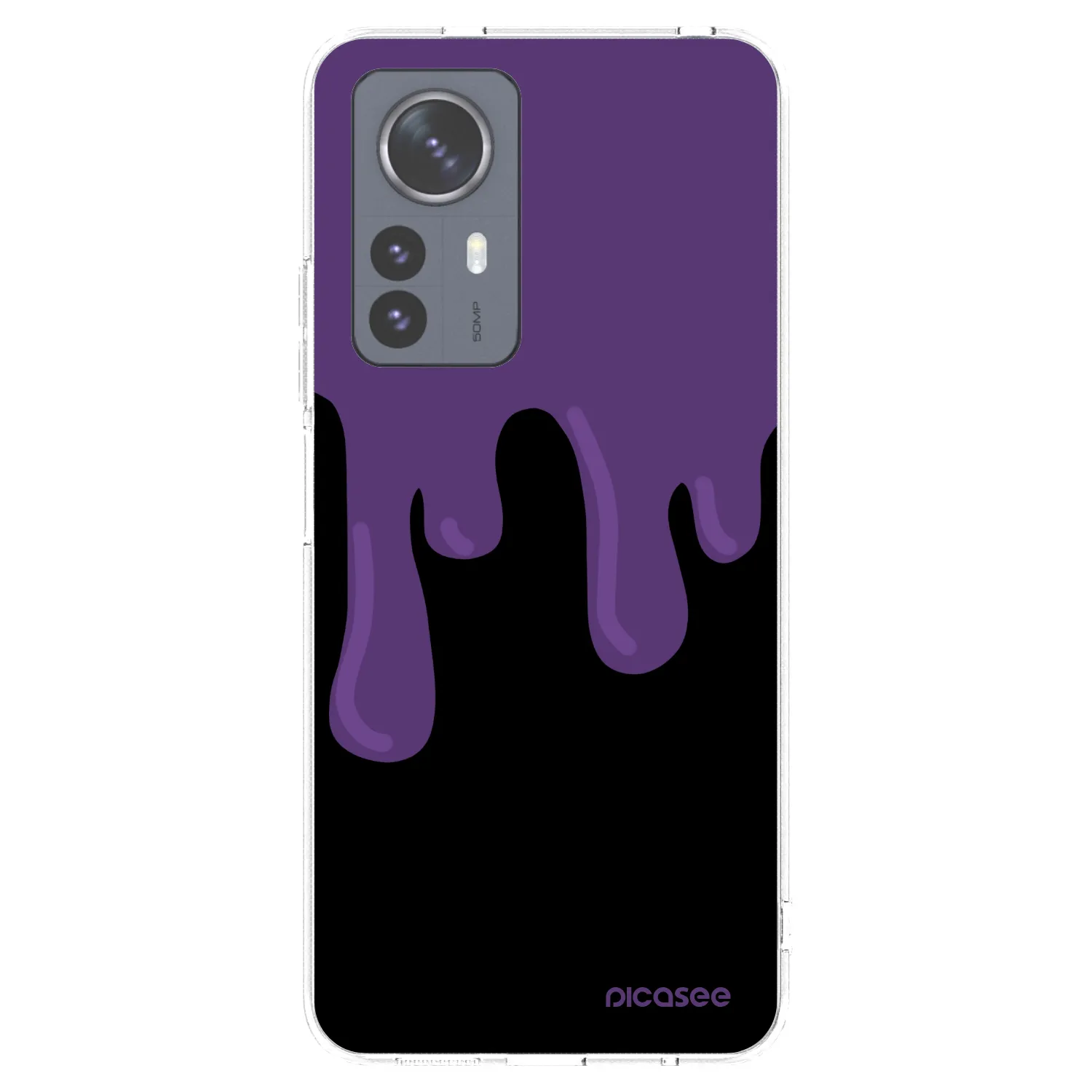 Picasee Xiaomi 12 Pro Hülle - Transparentes Silikon - Purple spooky