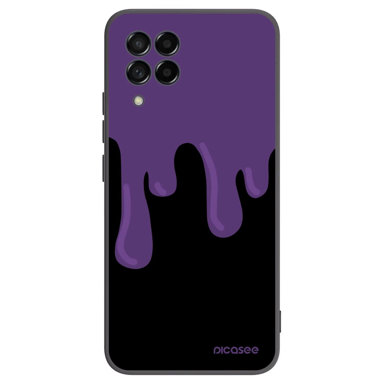 Picasee Samsung Galaxy M53 5G Hülle - Schwarzes Silikon - Purple spooky
