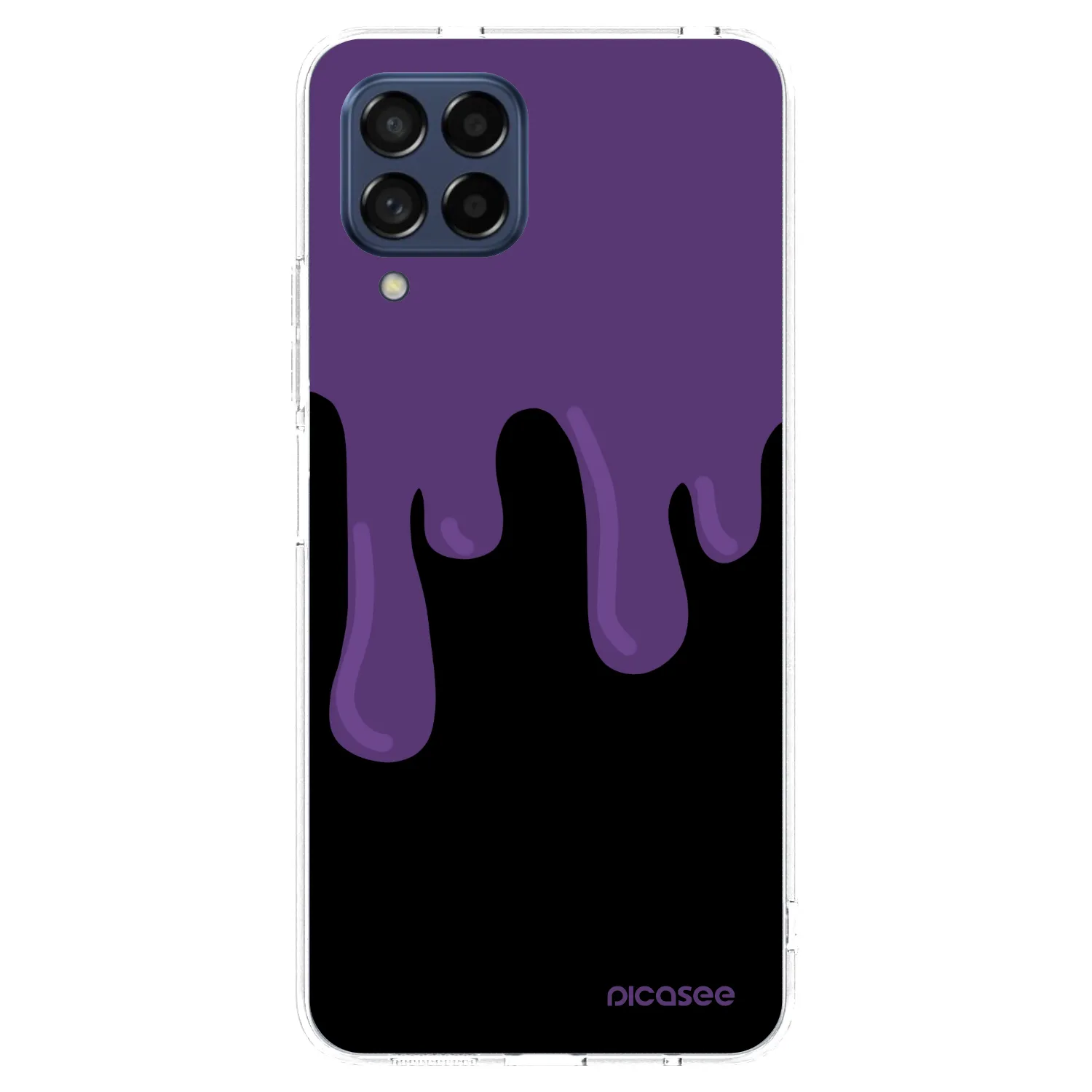 Picasee Samsung Galaxy M53 5G Hülle - Transparentes Silikon - Purple spooky