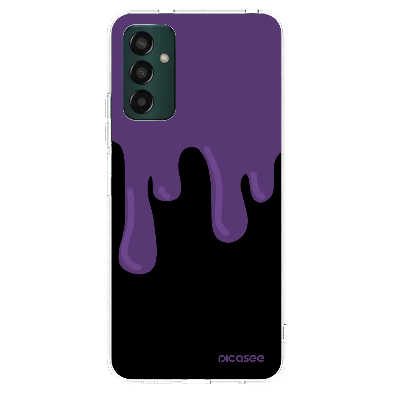 Picasee Samsung Galaxy M13 M135F Hülle - Transparentes Silikon - Purple spooky