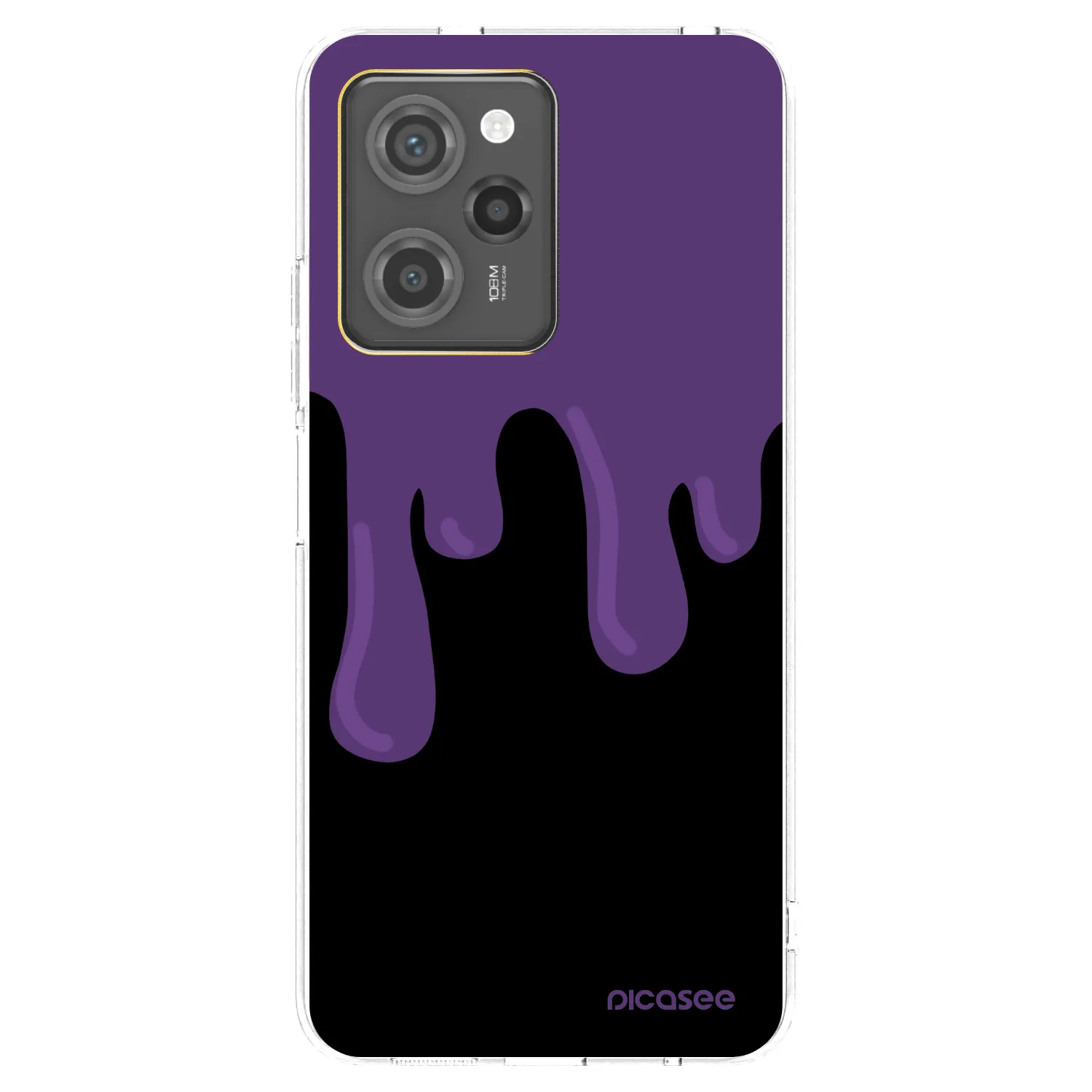 Picasee Xiaomi Poco X5 Pro Hülle - Transparentes Silikon - Purple spooky