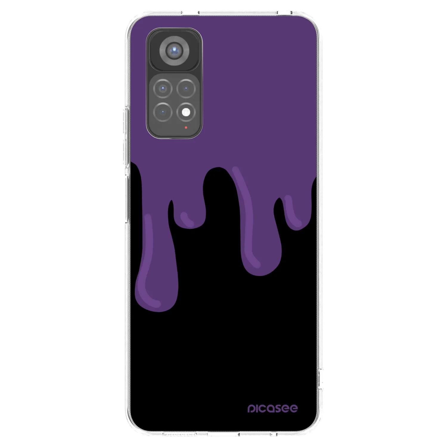Picasee Xiaomi Redmi Note 11S 5G Hülle - Transparentes Silikon - Purple spooky