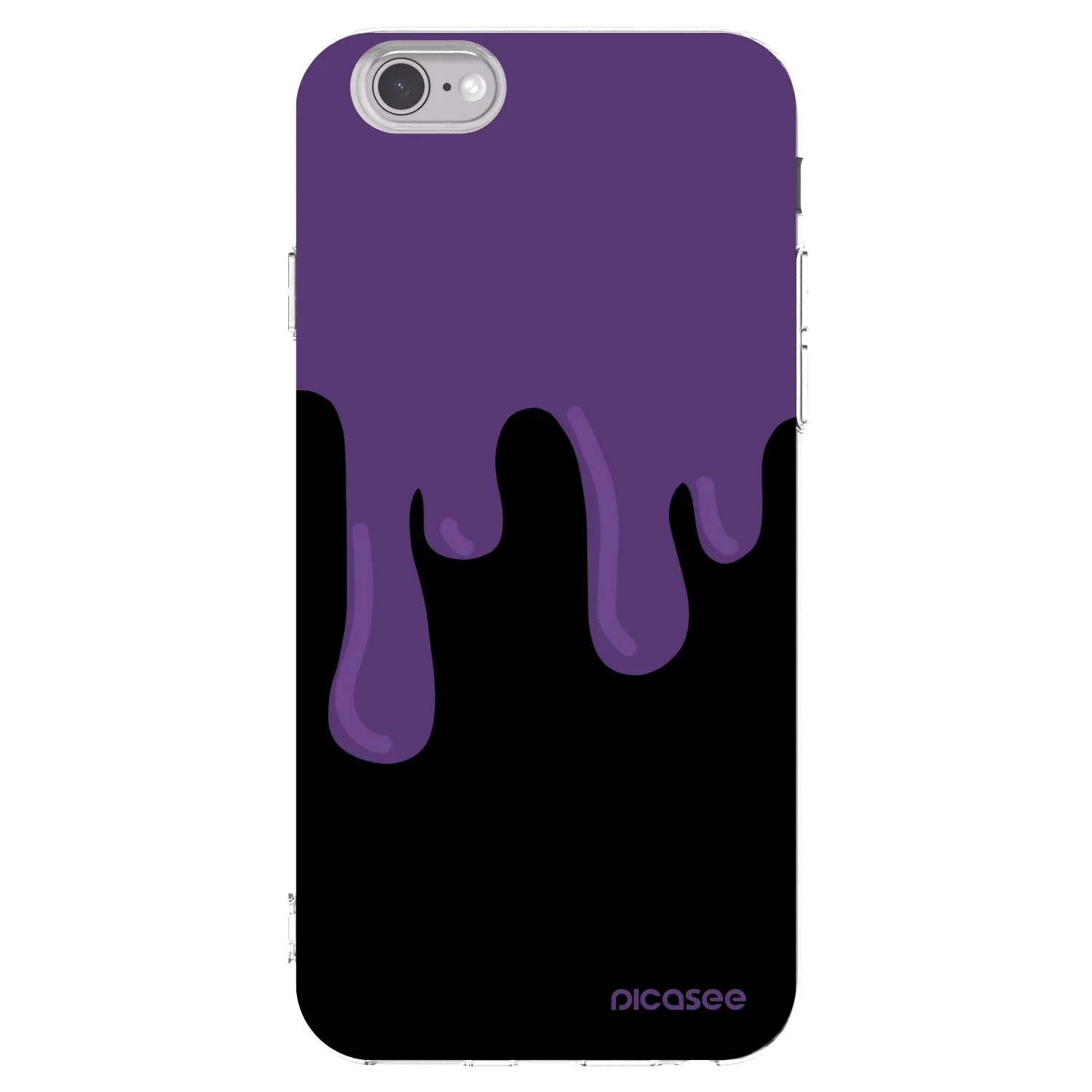 Picasee Apple iPhone 6/6S Hülle - Transparentes Silikon - Purple spooky