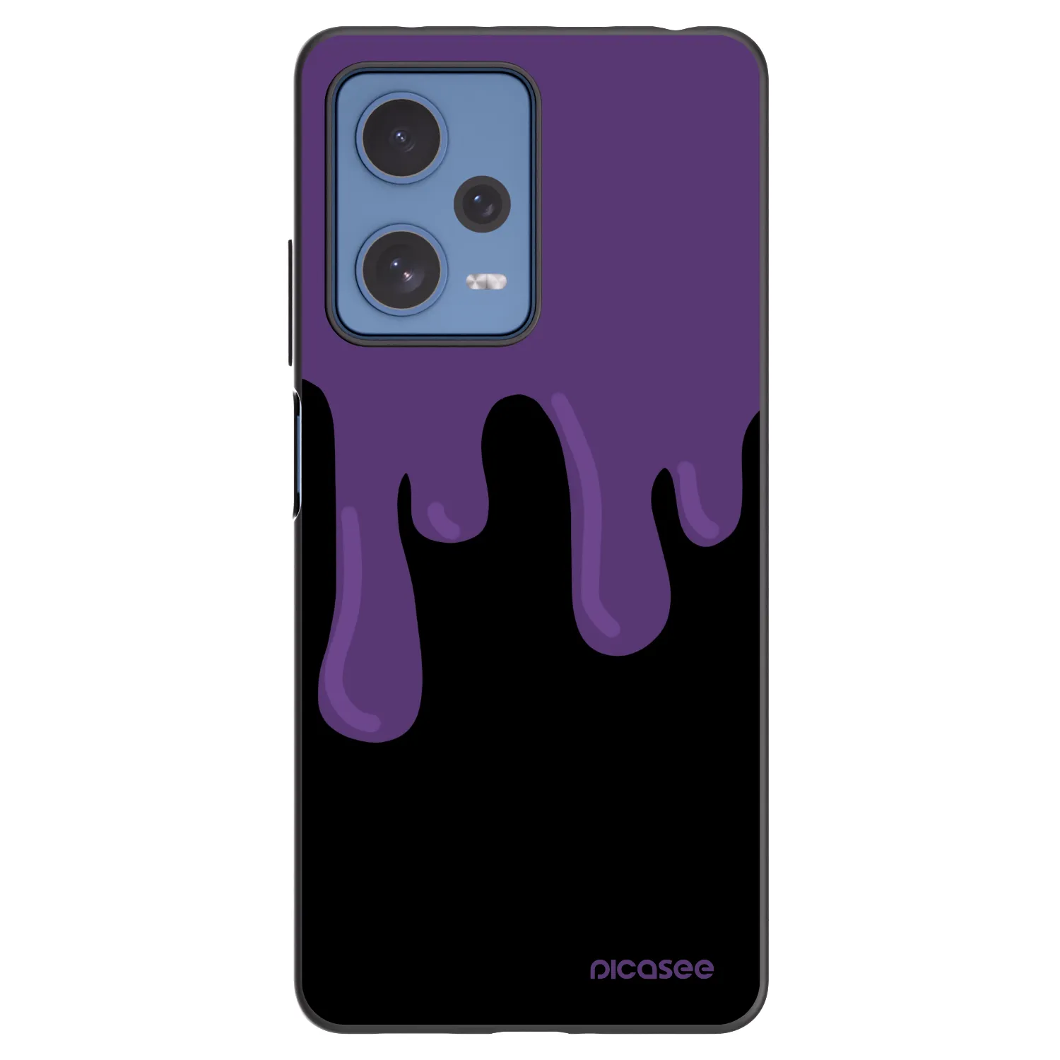 Picasee Xiaomi Redmi Note 12 Pro 5G Hülle - Schwarzes Silikon - Purple spooky