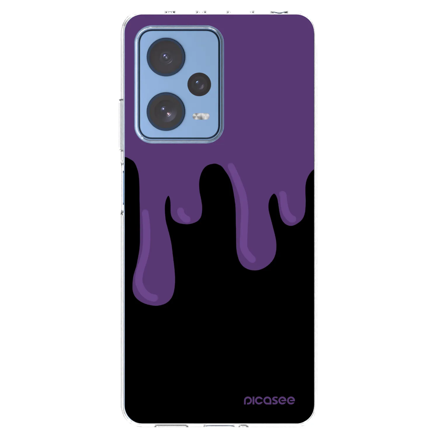 Picasee Xiaomi Redmi Note 12 Pro 5G Hülle - Transparentes Silikon - Purple spooky
