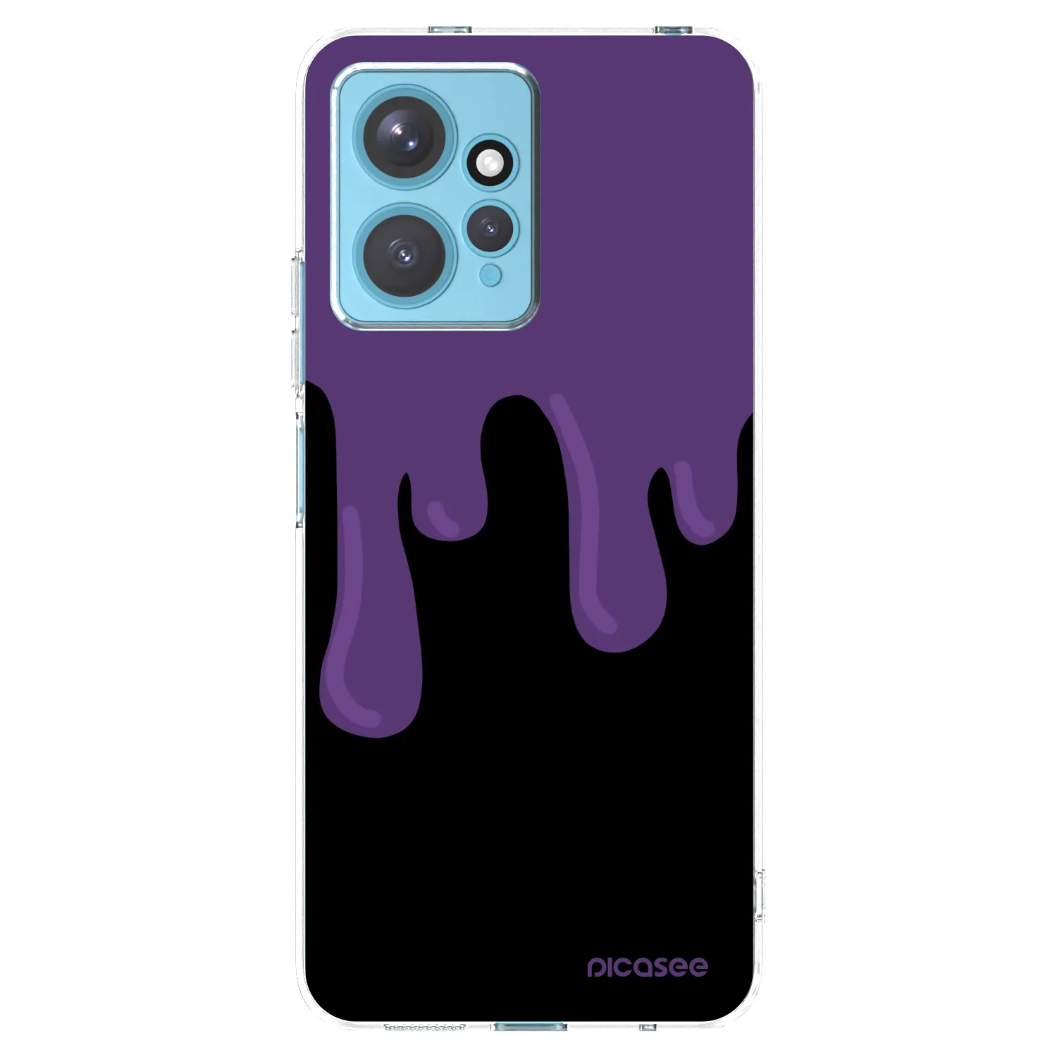 Picasee Xiaomi Redmi Note 12 4G Hülle - Transparentes Silikon - Purple spooky