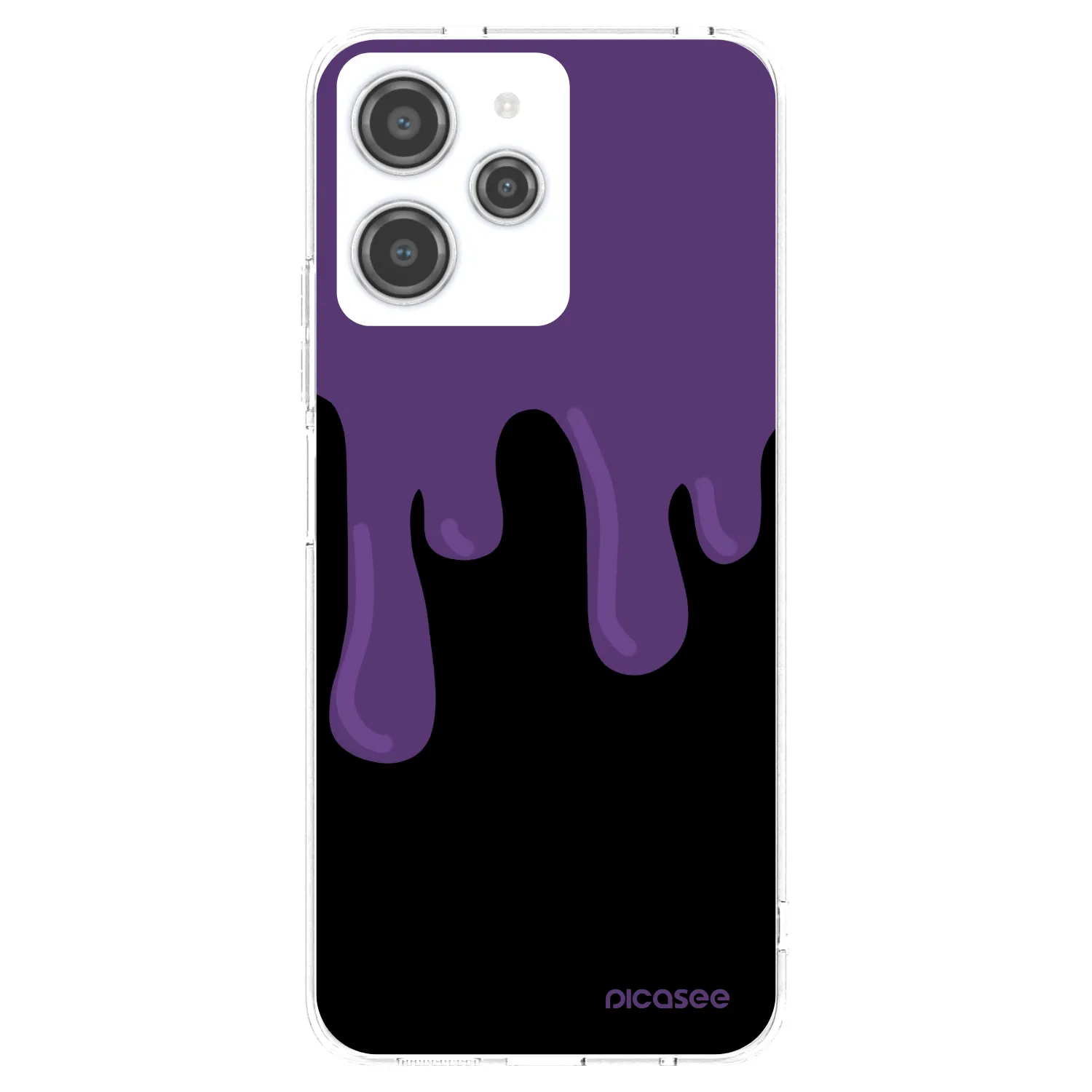Picasee Xiaomi Redmi 12 4G Hülle - Transparentes Silikon - Purple spooky