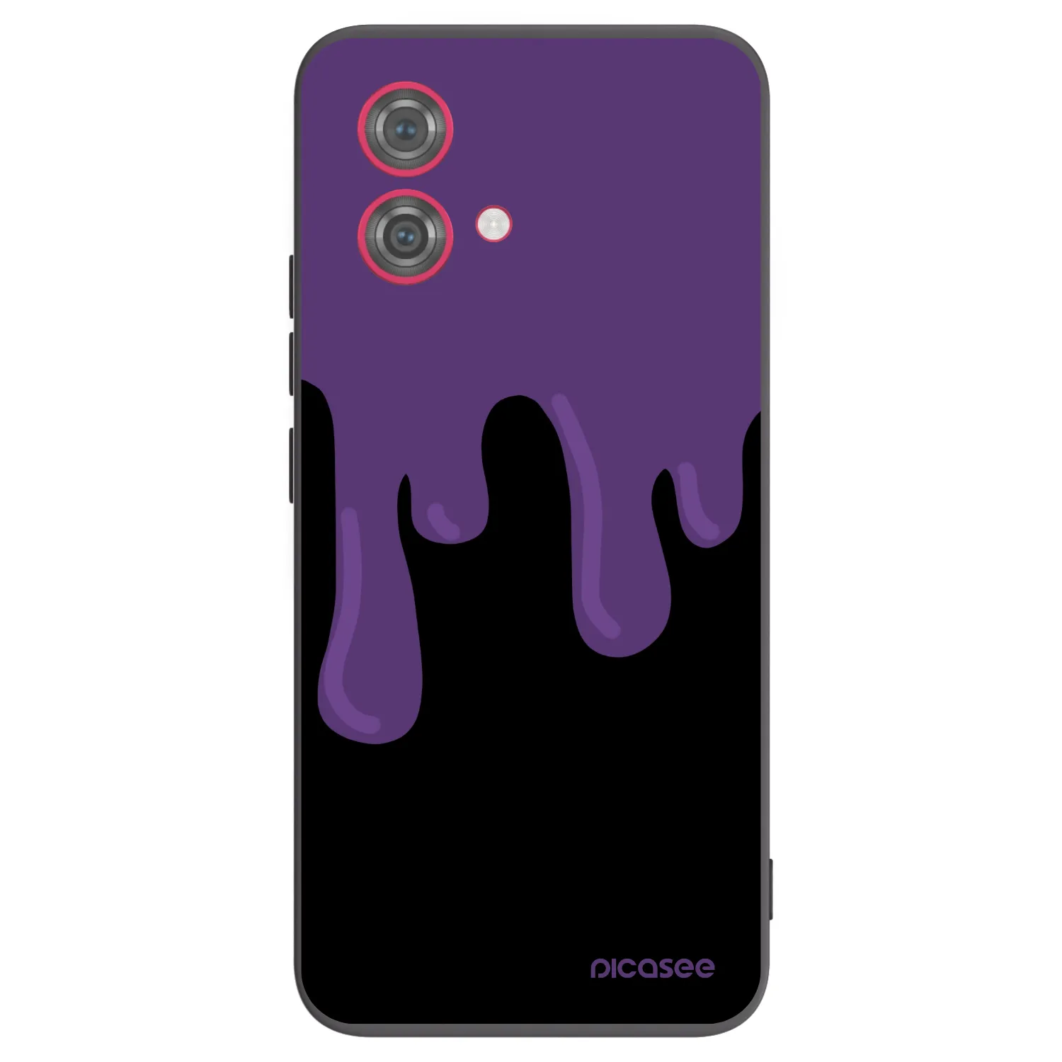 Picasee Motorola Moto G84 5G Hülle - Schwarzes Silikon - Purple spooky
