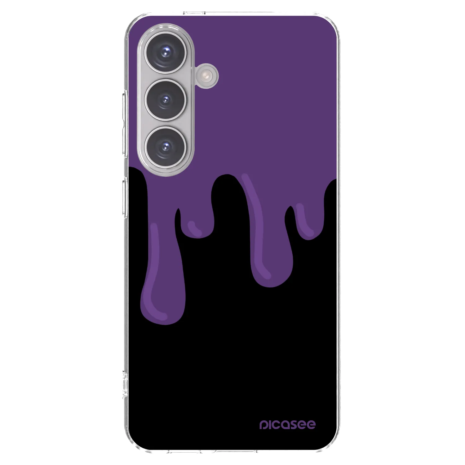 Picasee Samsung Galaxy S24 S921B 5G Hülle - Transparentes Silikon - Purple spooky
