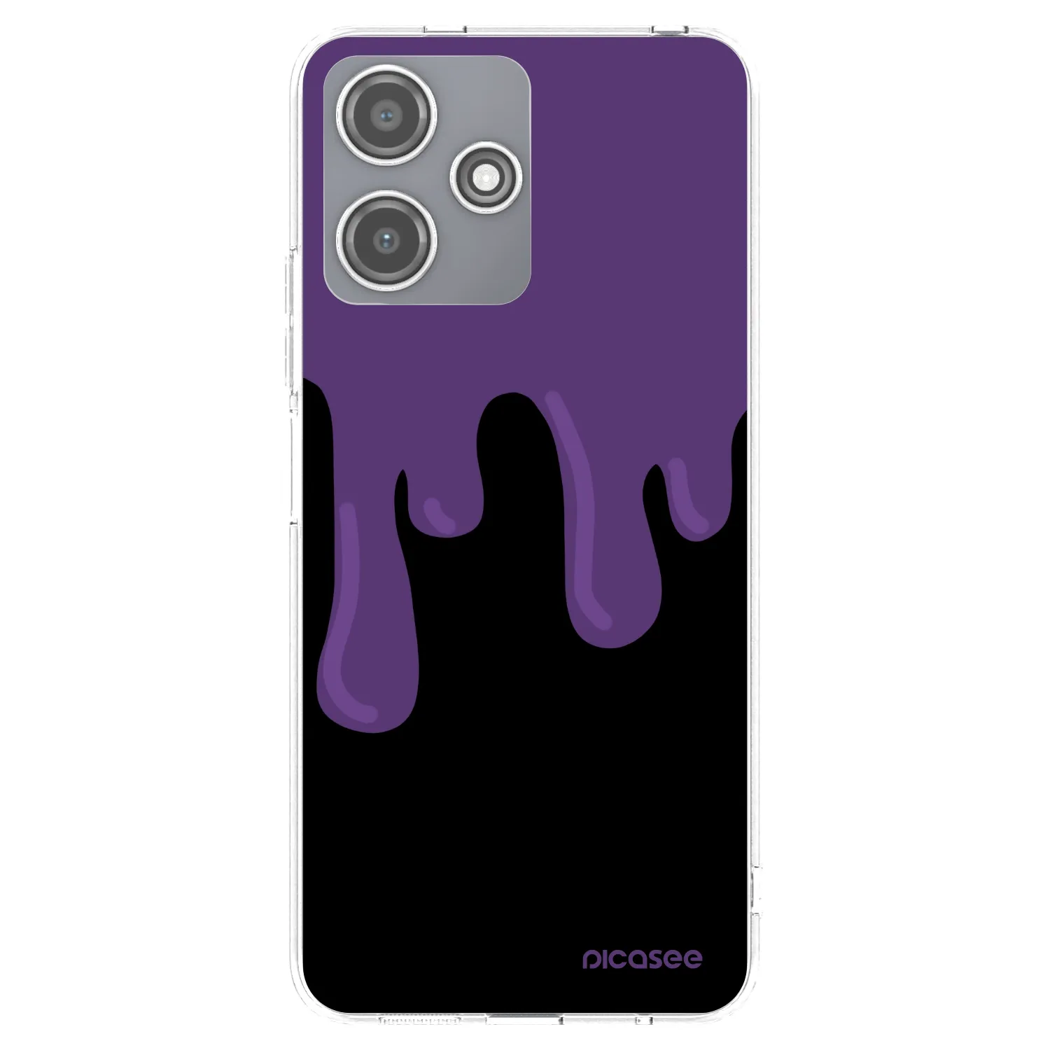 Picasee Xiaomi Redmi 12 5G Hülle - Transparentes Silikon - Purple spooky