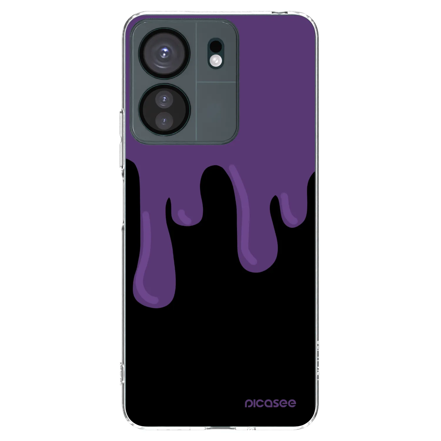 Picasee Xiaomi Redmi 13C 4G Hülle - Transparentes Silikon - Purple spooky