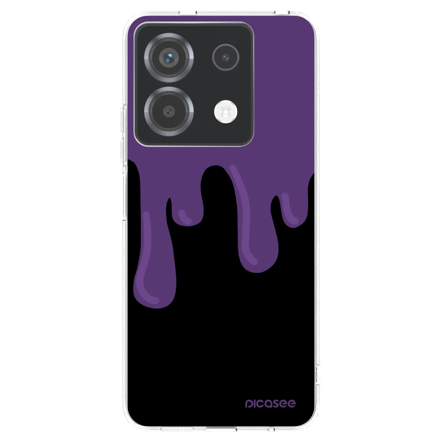 Picasee Xiaomi Poco X6 Hülle - Transparentes Silikon - Purple spooky