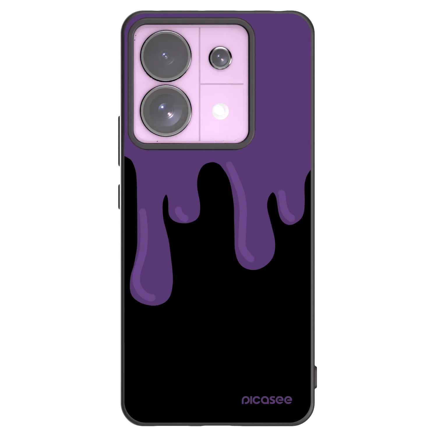 Picasee Xiaomi Redmi Note 13 Pro 5G Hülle - Schwarzes Silikon - Purple spooky