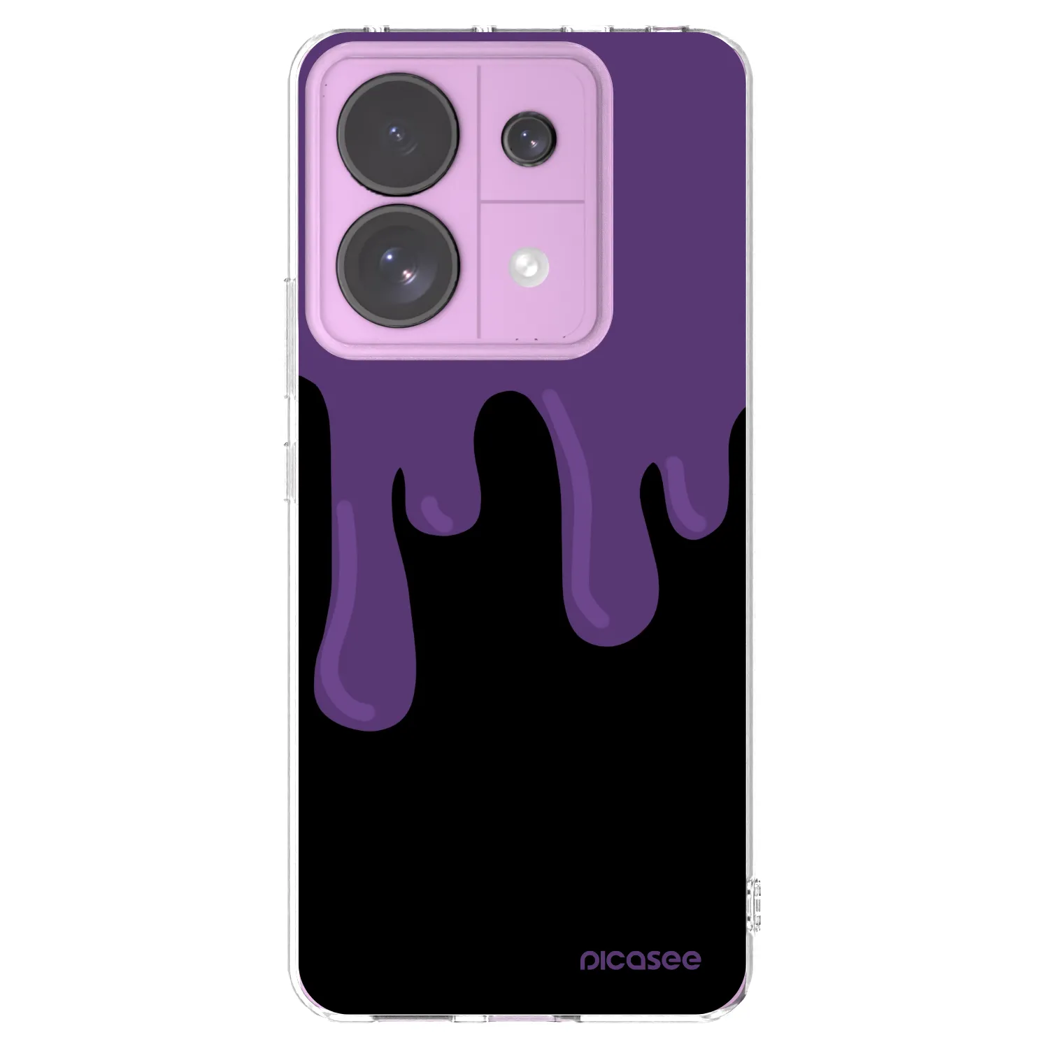 Picasee Xiaomi Redmi Note 13 Pro 5G Hülle - Transparentes Silikon - Purple spooky