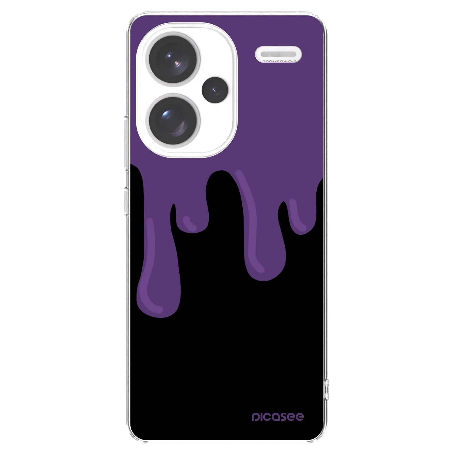 Picasee Xiaomi Redmi Note 13 Pro+ 5G Hülle - Transparentes Silikon - Purple spooky