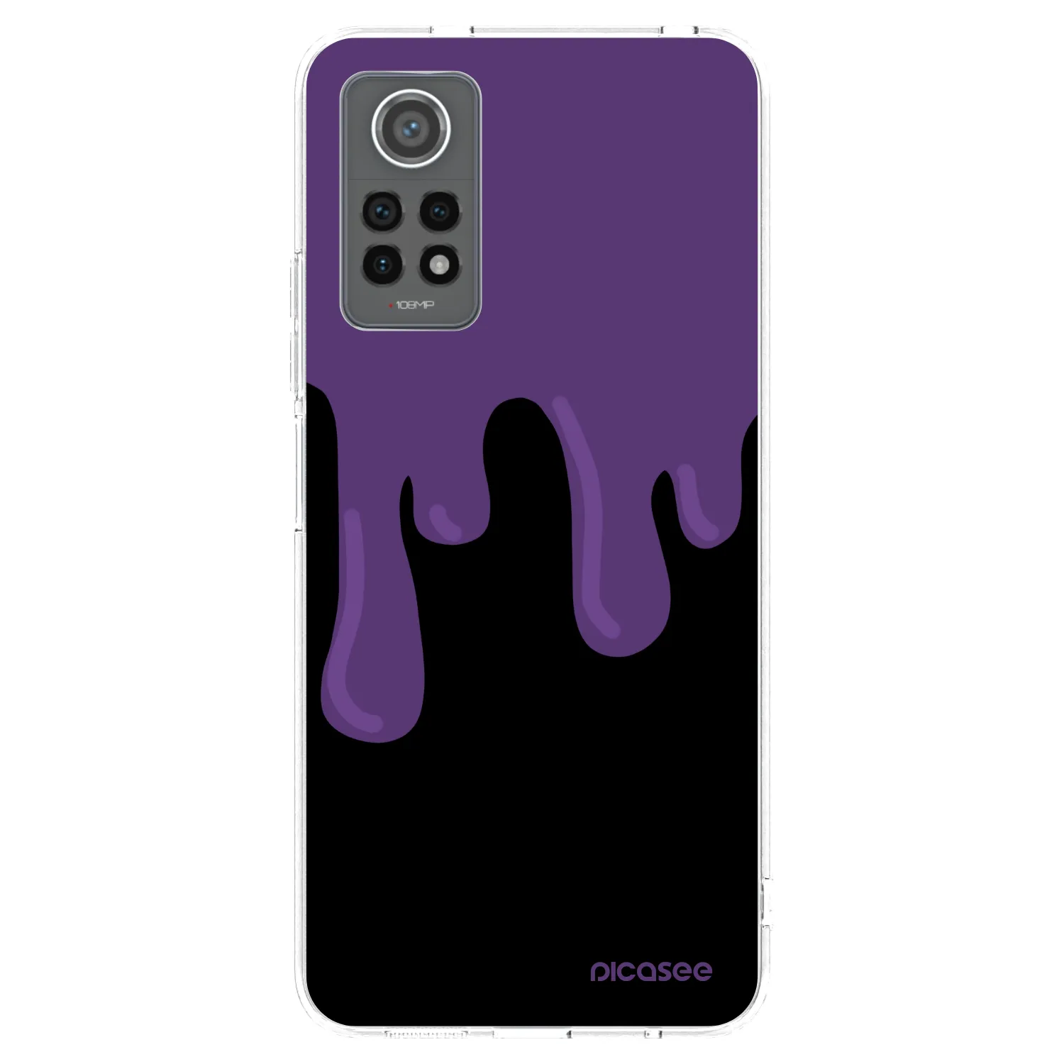 Picasee Xiaomi Redmi Note 12 Pro 4G Hülle - Transparentes Silikon - Purple spooky