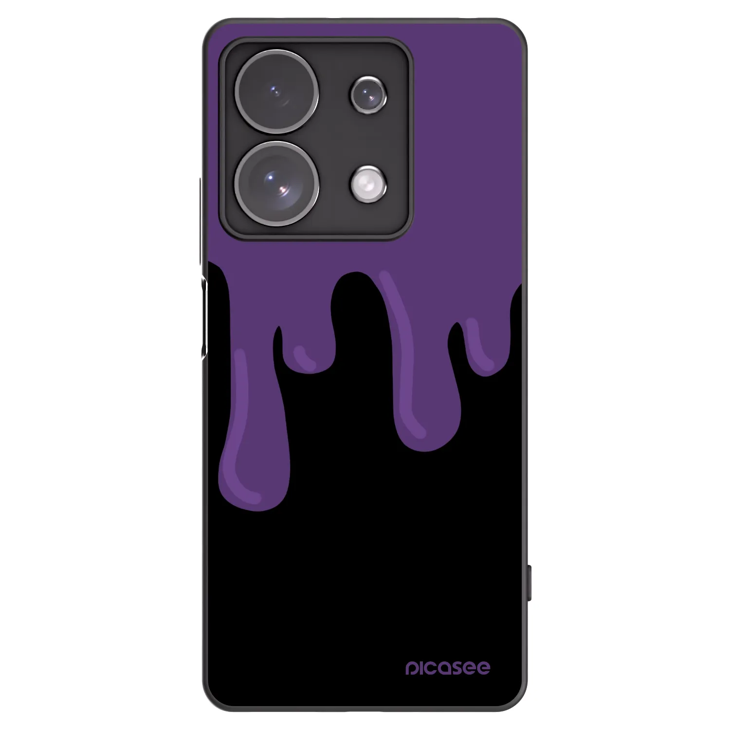 Picasee Xiaomi Redmi Note 13 Pro 4G Hülle - Schwarzes Silikon - Purple spooky