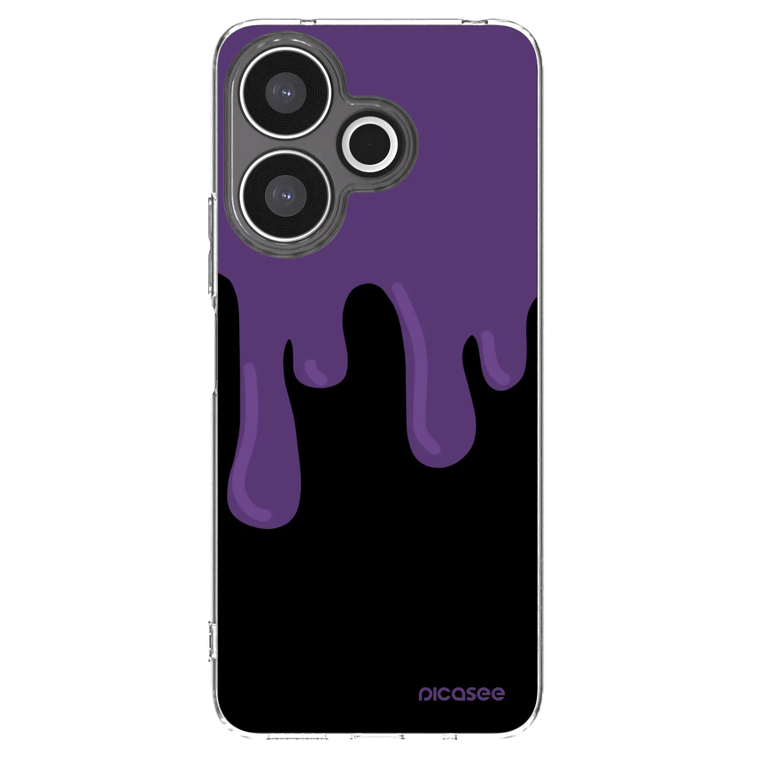 Picasee Xiaomi Redmi 13 4G Hülle - Transparentes Silikon - Purple spooky