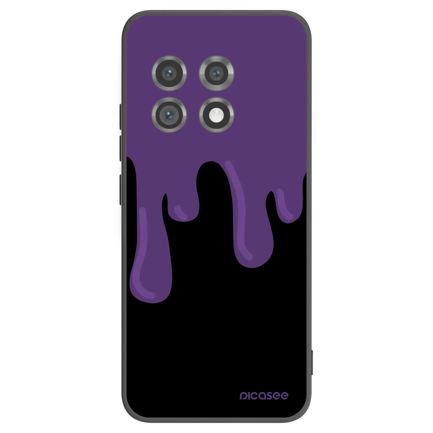Picasee OnePlus 11 5G Hülle - Schwarzes Silikon - Purple spooky