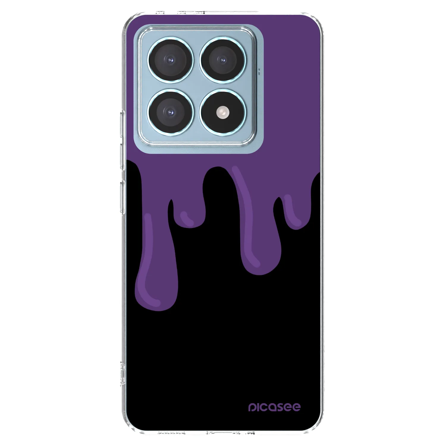 Picasee Xiaomi 14T Pro Hülle - Transparentes Silikon - Purple spooky