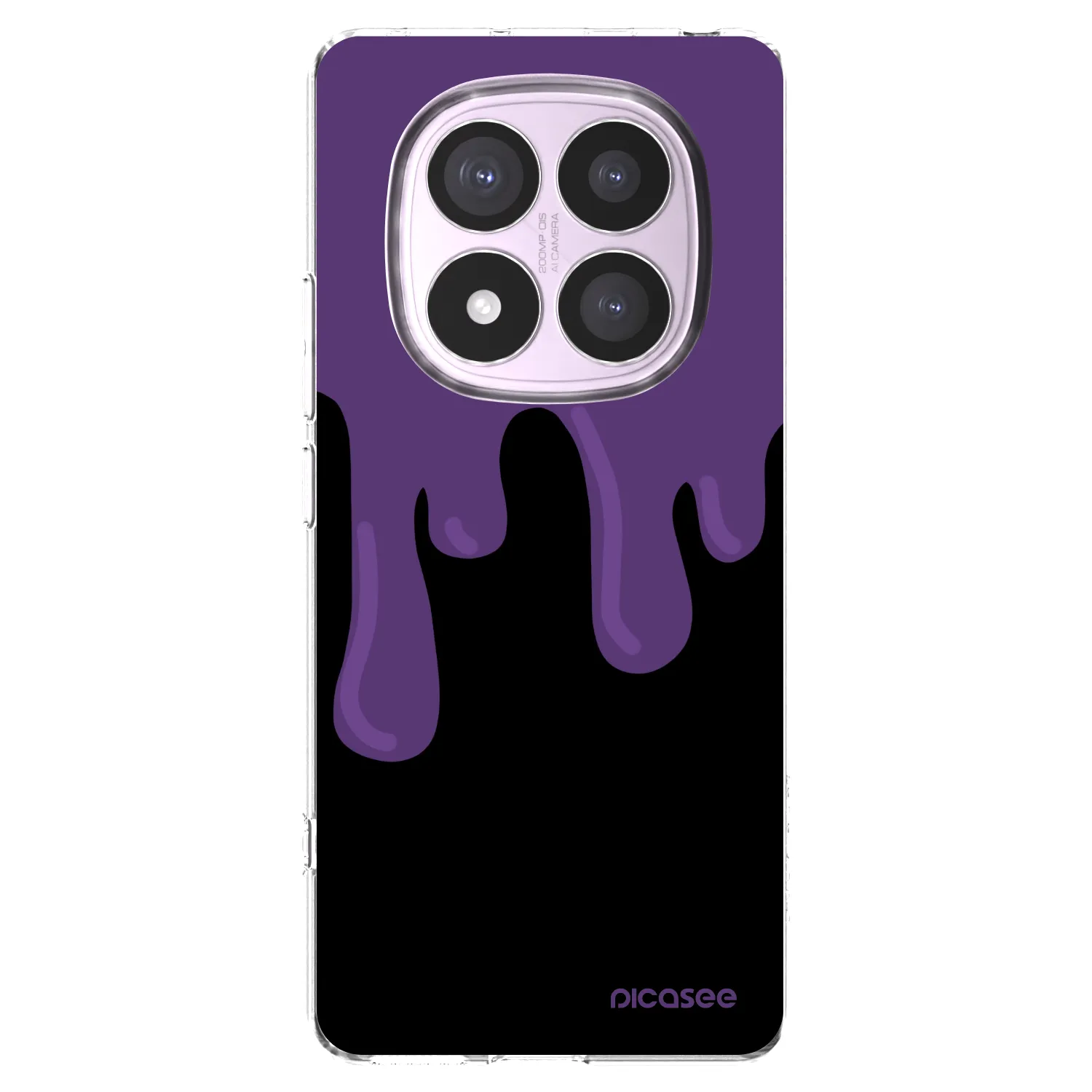 Picasee Xiaomi Redmi Note 14 Pro 5G Hülle - Transparentes Silikon - Purple spooky