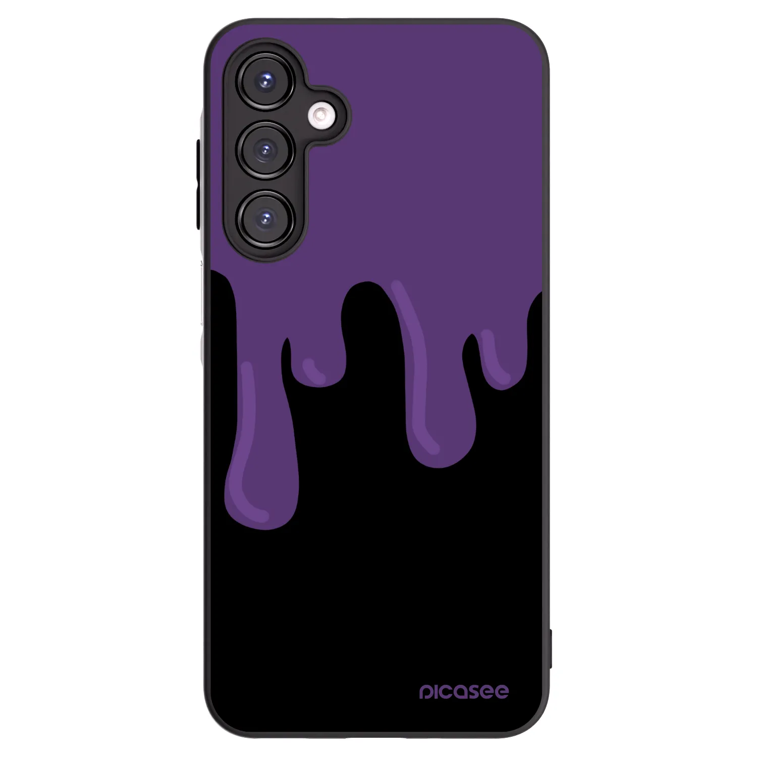Picasee Samsung Galaxy A16 5G Hülle - Schwarzes Silikon - Purple spooky