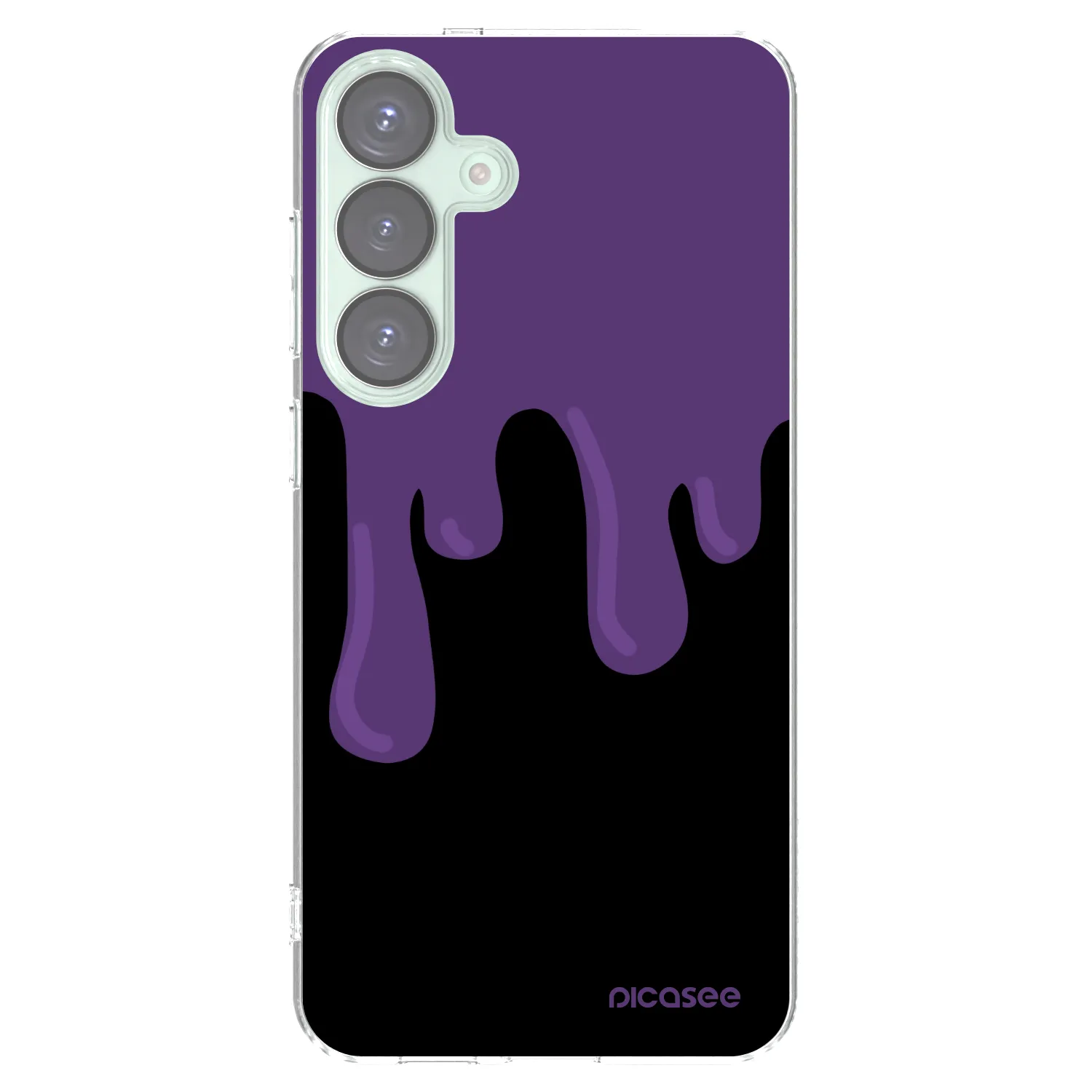 Picasee Samsung Galaxy S25+ 5G Hülle - Transparentes Silikon - Purple spooky