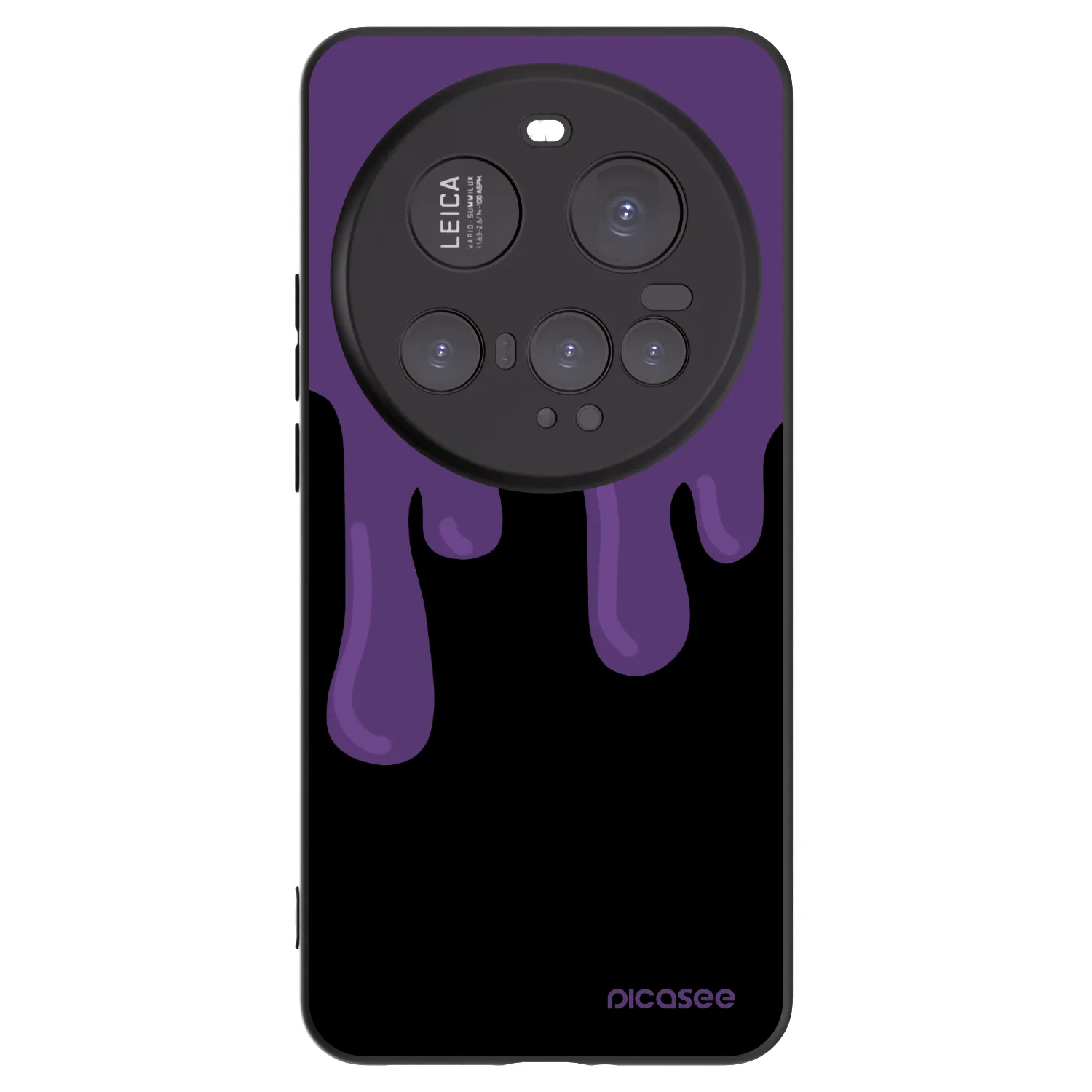 Picasee Xiaomi 15 Ultra Hülle - Schwarzes Silikon - Purple spooky