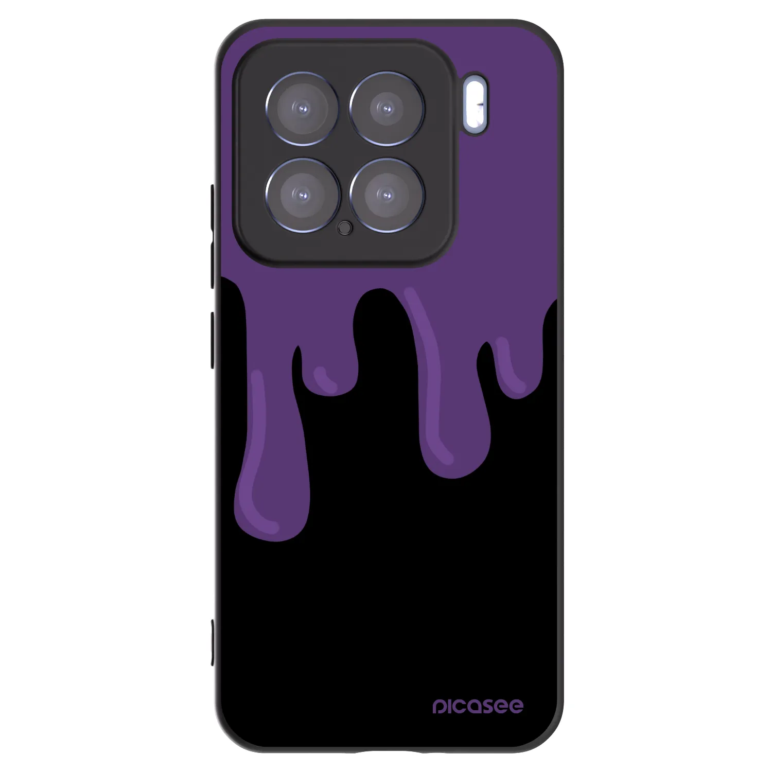 Picasee Xiaomi 15 Hülle - Schwarzes Silikon - Purple spooky
