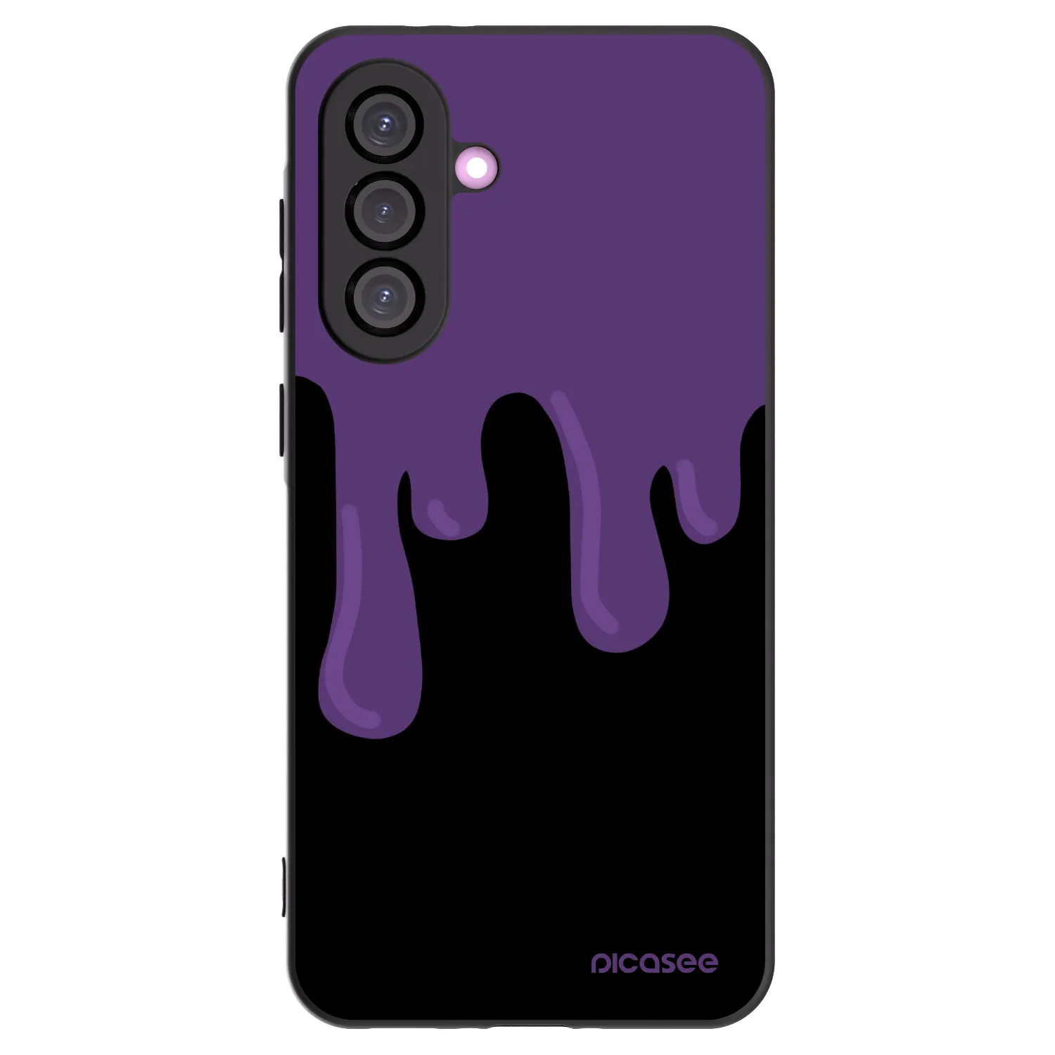 Picasee Samsung Galaxy A56 5G A566B Hülle - Schwarzes Silikon - Purple spooky