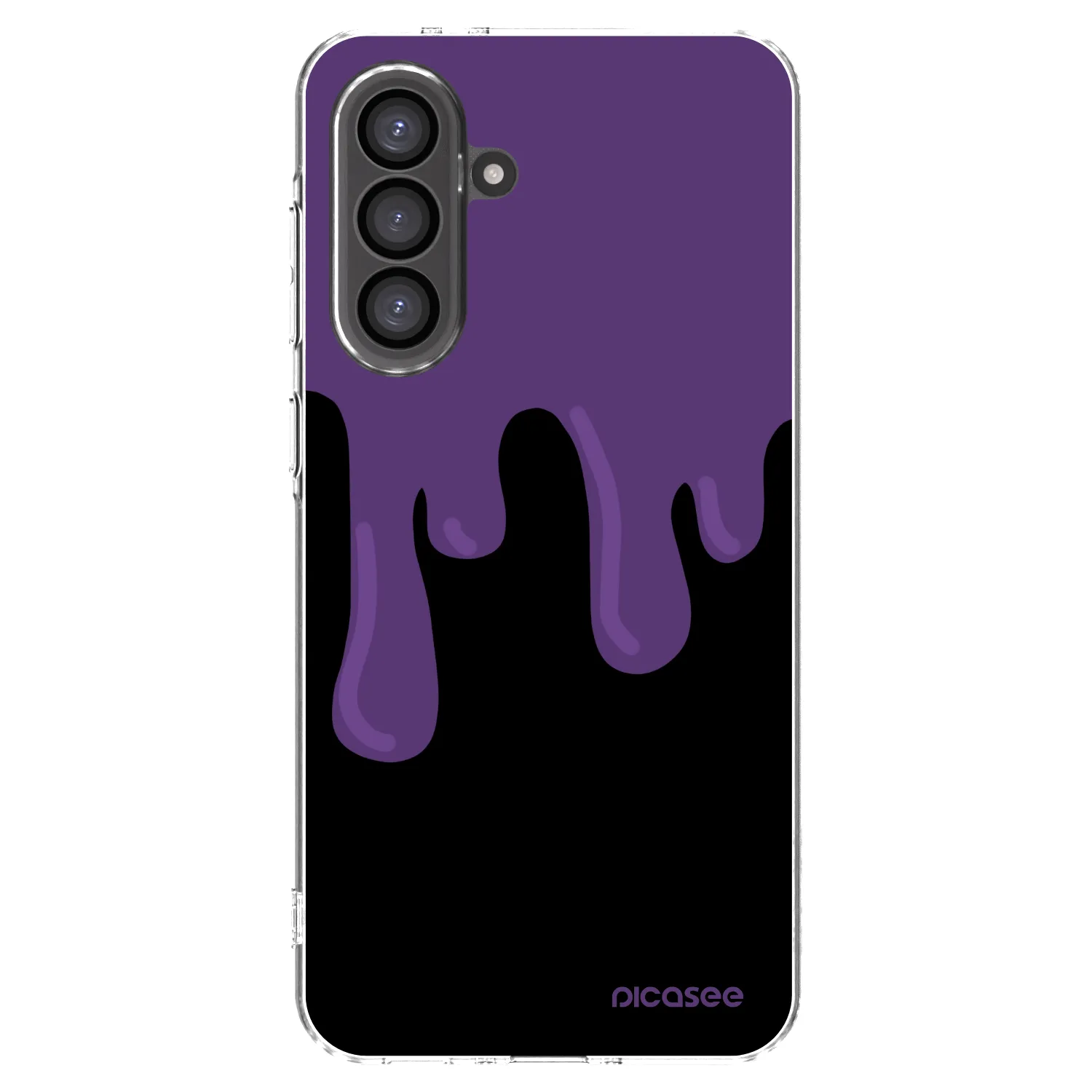 Picasee Samsung Galaxy A36 5G Hülle - Transparentes Silikon - Purple spooky